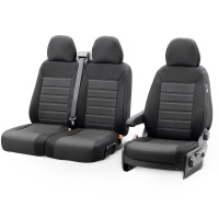 Potahy sedadel textiln� Original design (2+1 sedadlo) Renault Trafic/Fiat Talento/Nissan NV300/Opel Vivaro 2014- (d�len� v op�radle lavice)