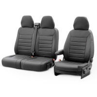 Potahy sedadel z um�l� k��e design New York (2+1 sedadlo) Renault Trafic/Fiat Talento/Nissan NV300/Opel Vivaro 2014- (d�len� v op�radle i sedadle lavice)